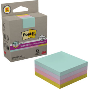 POST-IT Super Sticky 76x76mm 2014-SSRC Würfel, pastell 276 Blatt