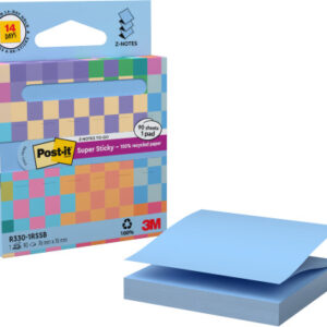 POST-IT Super Sticky 76x76mm 1TRSPB Z-Notes, pastellblau 90 Blatt