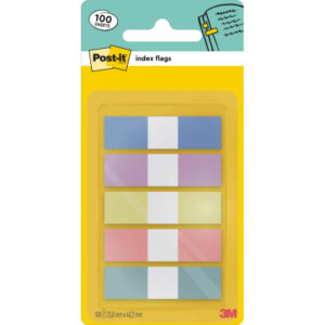 POST-IT Haftstreifen Index 11.9x43.2mm 5PASTEL Mini, pastell 5x20 Blatt