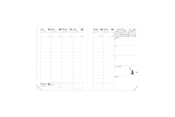 QUO-VADIS Ersatzinhalt Pre777 2027 016007Q 1W/2S Impala/Club FR 21x27cm