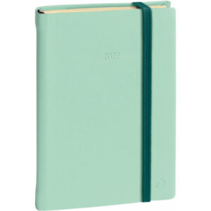 QUO-VADIS Agenda Silk Aff.Prest. 2027 2851021Q 1W/2S grün ML 10x15cm