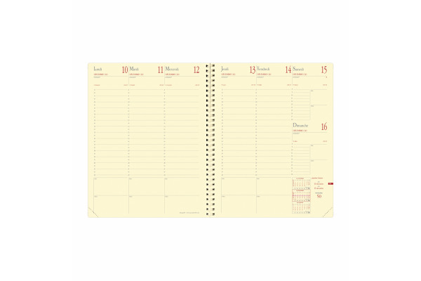 QUO-VADIS Agenda Impala Manager 2027 371056Q 1W/2S schwarz FR 21x27cm – Bild 2
