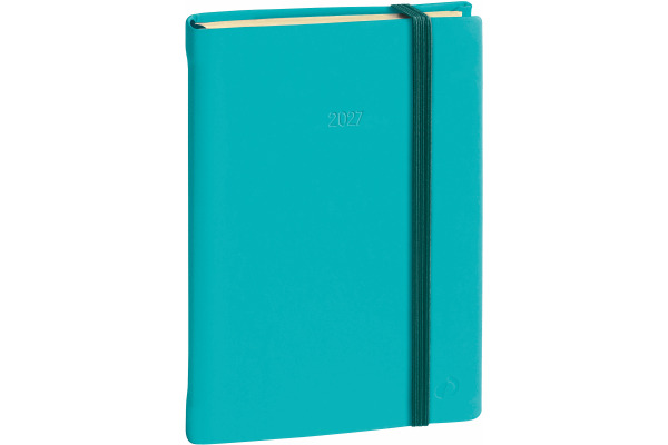 QUO-VADIS Agenda Silk Daily Presige 2027 617020Q 1T/1S türkis ML 8.5x13cm