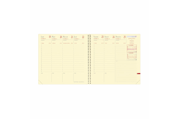 QUO-VADIS Agenda Impala Exec.Pre. 2027 654015Q 1W/2S schwarz FR 16x16cm – Bild 2