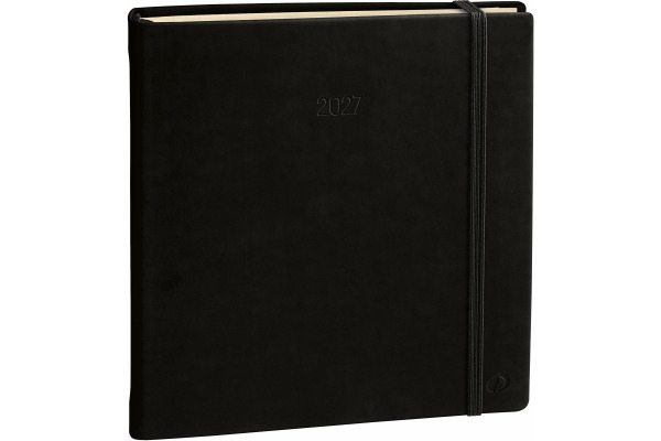 QUO-VADIS Agenda Silk Exec.Prestige 2027 905444Q 1W/2S schwarz ML 16x16cm