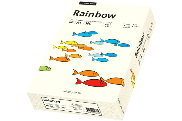 RAINBOW Papier naturweiss/01 A4 88042226 FSC, 80g 500 Blatt