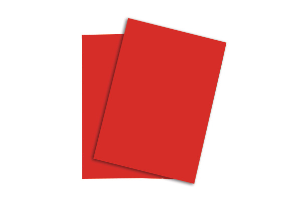 RAINBOW Papier intensivrot/28 A3 88042478 intensivrot, 80g 500 Blatt