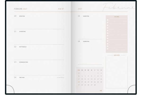 RIDOIDE Agenda Design Line 2027 702150301 1W/2S Feather DE 14.8x21cm – Bild 2