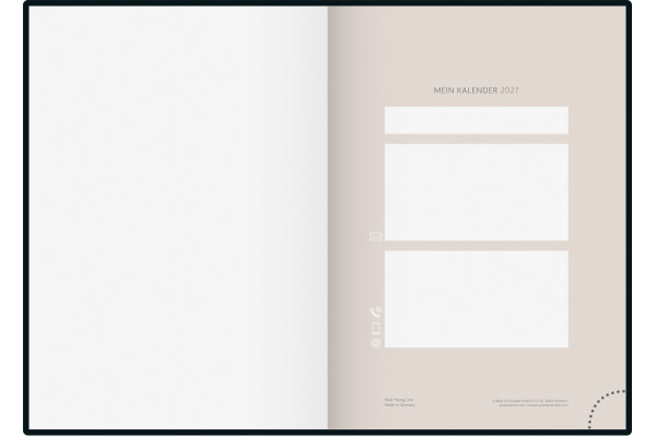 RIDOIDE Agenda Design Line 2027 702150703 1W/2S Bloom DE 14.8x21cm – Bild 3
