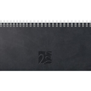 RIDOIDE Pultkalender AC-Terminer 2027 703170290 1W/2S schwarz ML 30.7x10.5cm