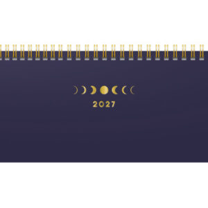 RIDOIDE Pultkalender Design Line 2027 703631101 1W/2S Moon DE 29.7x10.5cm