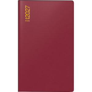 RIDOIDE Uni Planer 2027 704800229 1M/2S bordeaux ML 10.4x15.3cm