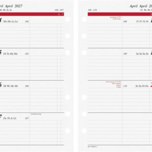 RIDOIDE Timing 2 Wochenkalender 2027 706691000 1W/2S ML 9.3x17.2cm