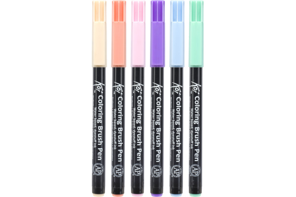 SAKURA Brush Pen Koi POXBR6C Sweets Set 6 Stück – Bild 2