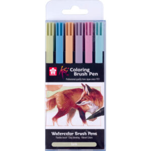 SAKURA Brush Pen Koi POXBR6H Earth Set 6 Stück