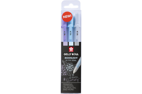 SAKURA Gelly Roll 0.7mm POXPGBMOO Moonlight Calm, ass. 3 Stück