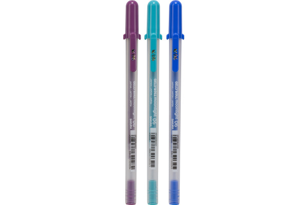SAKURA Gelly Roll 0.7mm POXPGBMOO Moonlight Galaxy, ass. 3 Stk – Bild 2