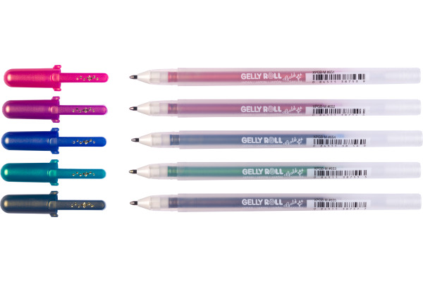 SAKURA Gelly Roll 0.7mm POXPGBSHA Gold Shadow 5 Stück – Bild 2