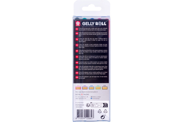 SAKURA Gelly Roll 0.7mm POXPGBSHA Gold Shadow 5 Stück – Bild 3