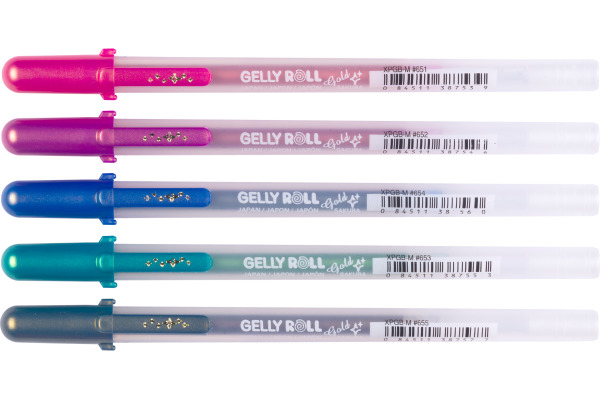 SAKURA Gelly Roll 0.7mm POXPGBSHA Gold Shadow 5 Stück – Bild 4