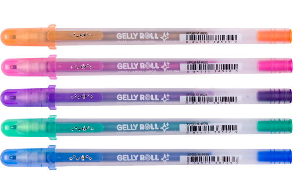 SAKURA Gelly Roll 0.7mm POXPGBSHA Silver Shadow 5 Stück – Bild 2