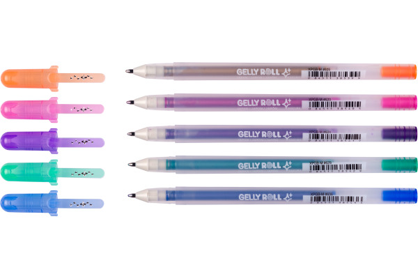 SAKURA Gelly Roll 0.7mm POXPGBSHA Silver Shadow 5 Stück – Bild 3