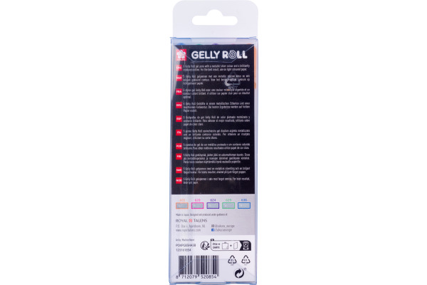 SAKURA Gelly Roll 0.7mm POXPGBSHA Silver Shadow 5 Stück – Bild 4