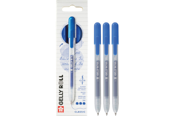 SAKURA Gelly Roll 0.8mm PXGBRACL3 blau 3 Stück