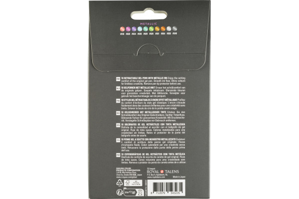 SAKURA Gelly Roll 0.8mm PXGBRAMET Metallic, ass. 10 Stück – Bild 3