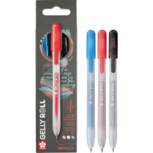 SAKURA Gelly Roll 0.8mm PXGBRAMET Metallic, ass. 3 Stück