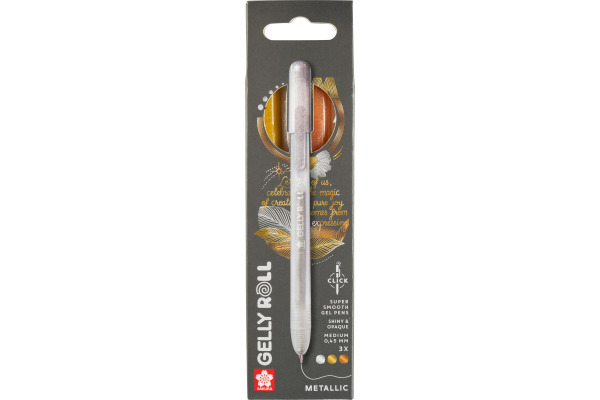 SAKURA Gelly Roll 0.8mm PXGBRAMET Metallic, ass. 3 Stück – Bild 3