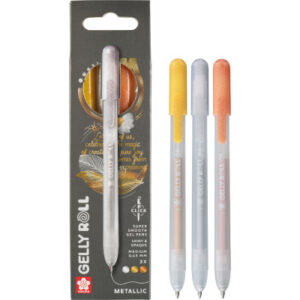 SAKURA Gelly Roll 0.8mm PXGBRAMET Metallic, ass. 3 Stück