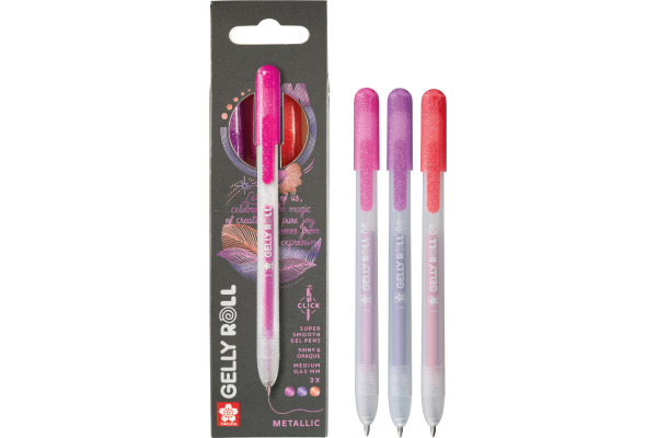 SAKURA Gelly Roll 0.8mm PXGBRAMET Metallic, ass. 3 Stück