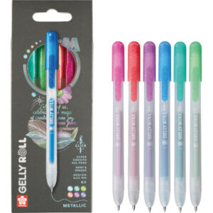 SAKURA Gelly Roll 0.8mm PXGBRAMET Metallic, ass. 6 Stück