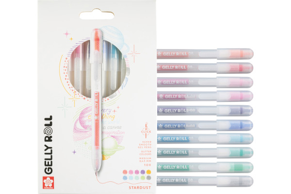SAKURA Gelly Roll 0.8mm PXGBRASTA Stardust, ass. 10 Stück