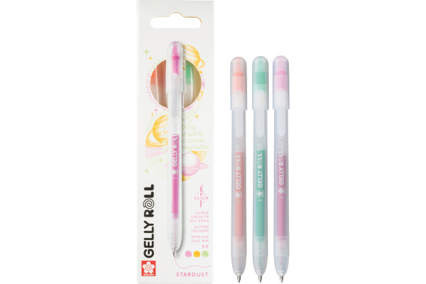 SAKURA Gelly Roll 0.8mm PXGBRASTA Stardust, ass. 3 Stück