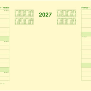 SIMPLEX Schreibunterlage 2027 40410.27 12M hellgelb DE/FR 47.7x32.5cm