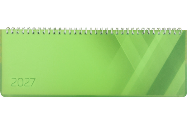 SIMPLEX Querkalender Colors 2027 40656.27 1W/2S grün ML 29x10.5cm