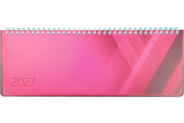 SIMPLEX Querkalender Colors 2027 40657.27 1W/2S pink ML 29x10.5cm