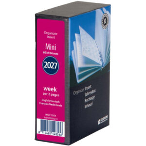 SUCCES Agenda Mini 2027 841107000 1W/2S Ersatz kompl. 6.7x10.4cm