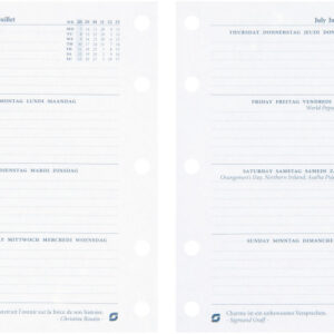 SUCCES Agenda Mini 2027 841207000 1W/2S Ersatzkal. 6.7x10.4cm