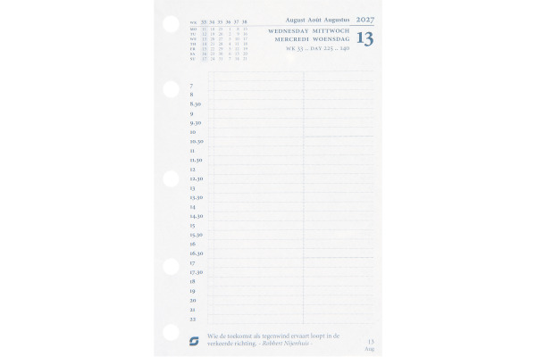 SUCCES Agenda Mini 2027 841209000 1T/1S Ersatzkal. 6.7x10.4cm