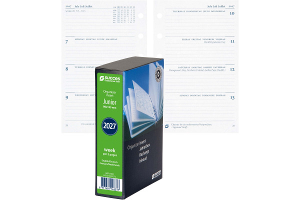 SUCCES Agenda Junior 2027 842107000 1W/2S Ersatz kompl. 8x12.5cm – Bild 3
