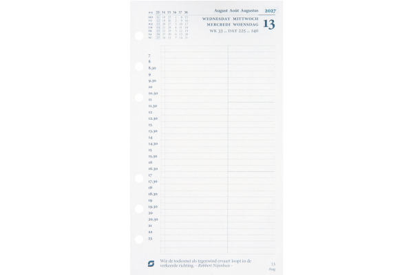 SUCCES Agenda Standard 2027 843209000 1T/1S Ersatzkal. 9.5x17.1cm