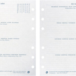 SUCCES Agenda Senior 2027 845207000 1W/2S Ersatzkal. 9.5x15cm