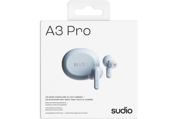 SUDIO Noise Cancelling Earbuds A3PROBLU A3 Pro, Blue, Wireless – Bild 4