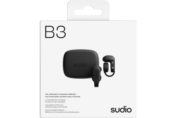 SUDIO Clip-On Earbuds B3BLK B3, Black, Wireless – Bild 4