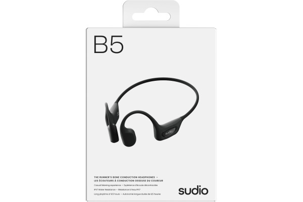 SUDIO Open-ear Headphones B5BLK B5, Black, Wireless – Bild 4