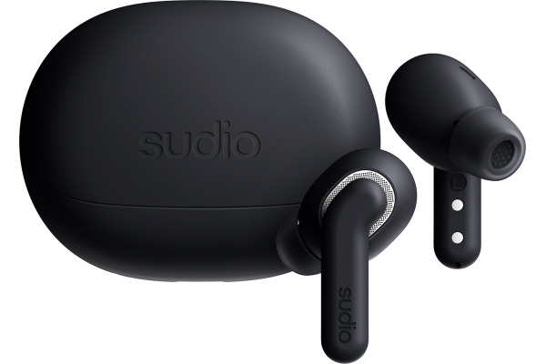 SUDIO Noise Cancelling Earbuds E4PROBLK E4 Pro, Black, Wireless