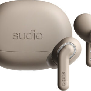 SUDIO Noise Cancelling Earbuds E4PROLAT E4 Pro, Latte, Wireless